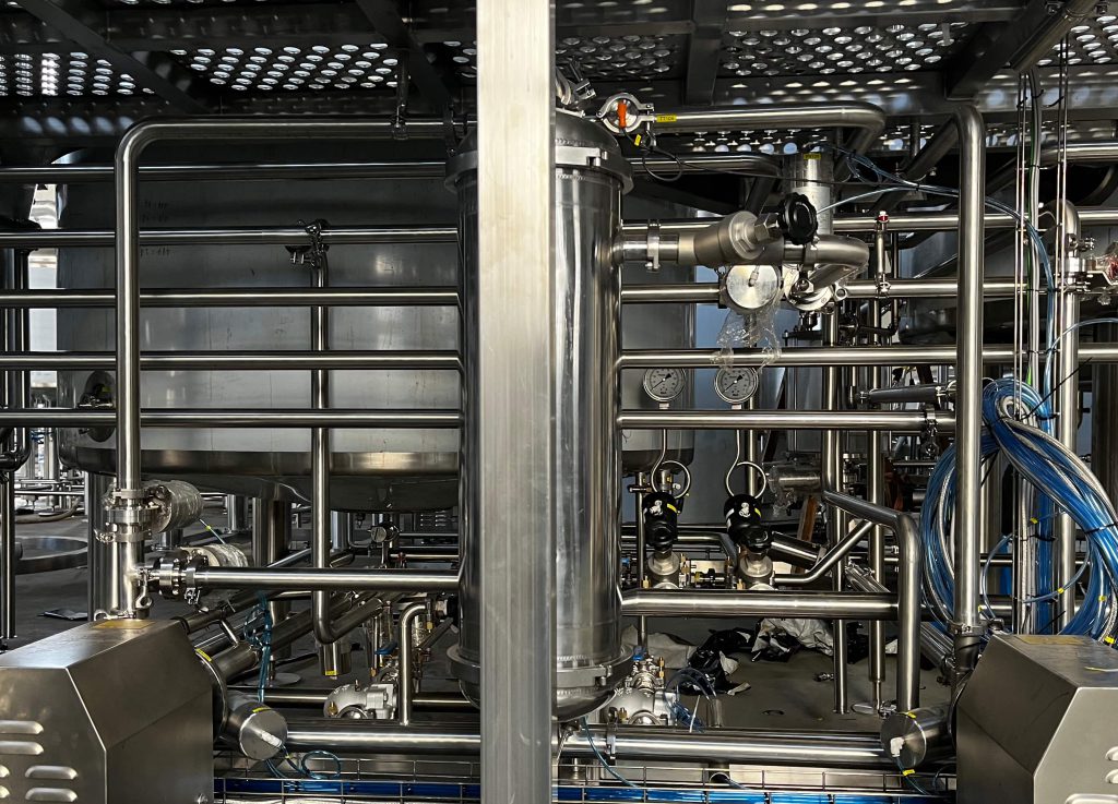 Stainless Steel Brewery Piping