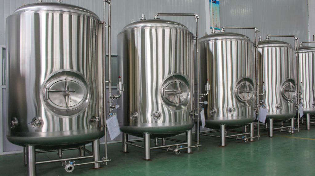 tanque brite para elaboración de cerveza