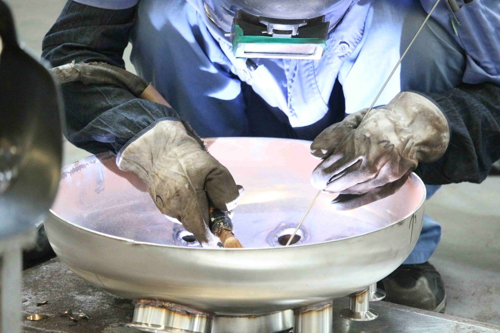Stainless steel brewing tanks