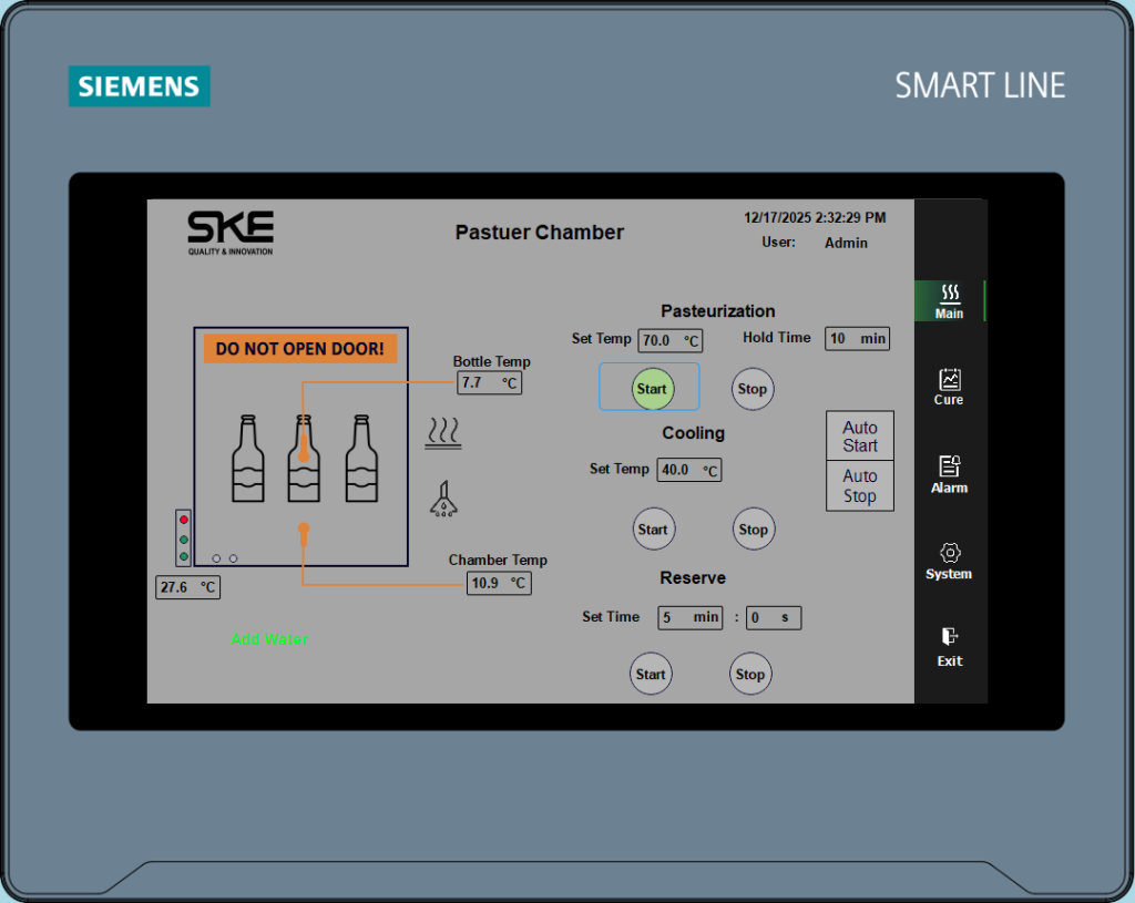 SKE pasteurization