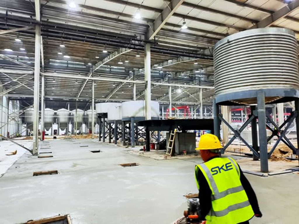 ske brewery Equipment Construction Site