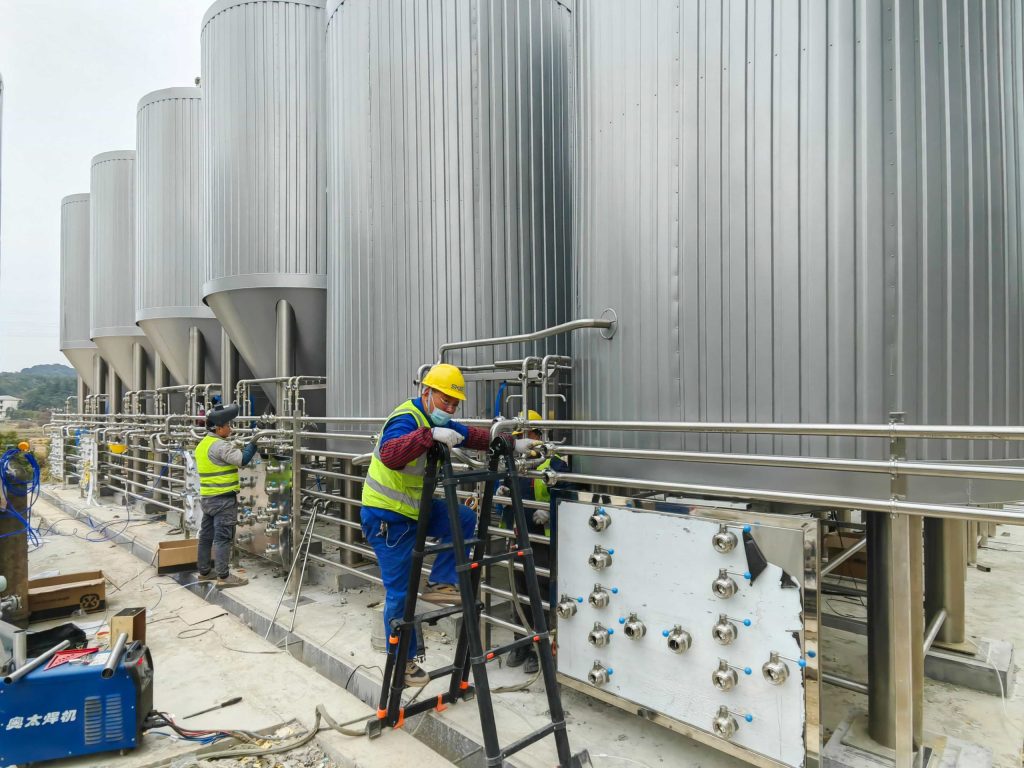 ske brewery Equipment Construction Site