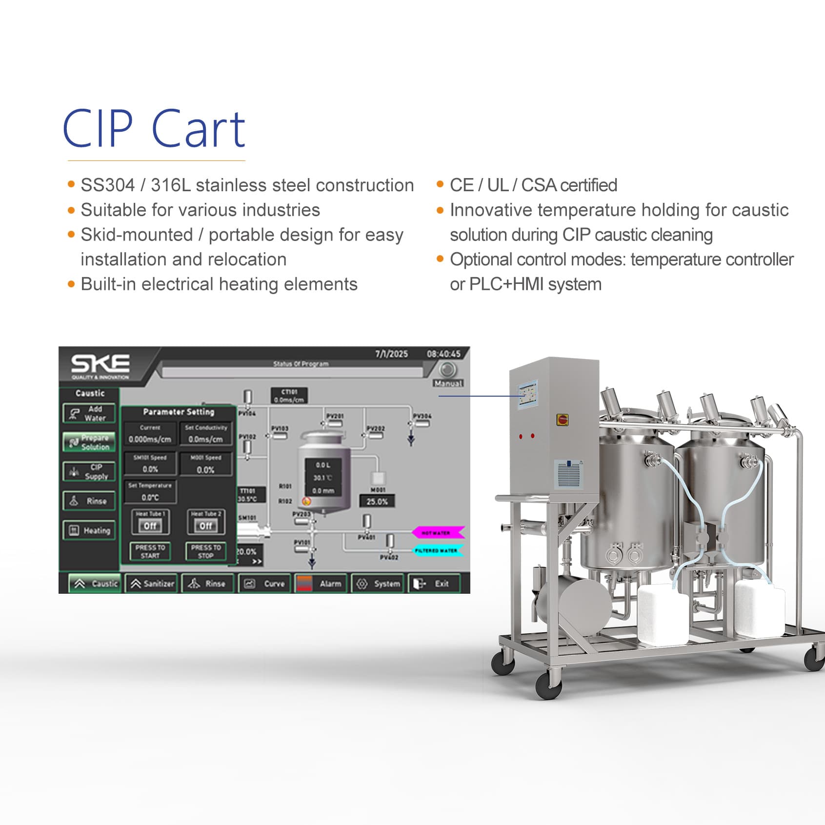 SKE CIP-Cart