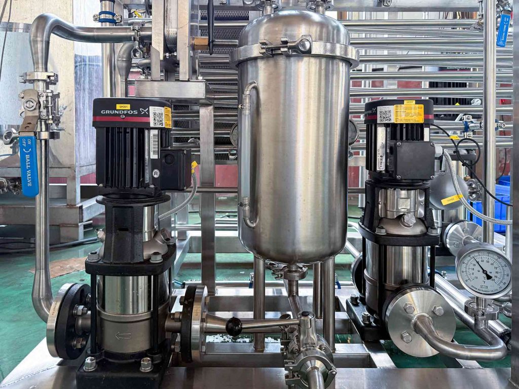 Pasteurization equipment detail